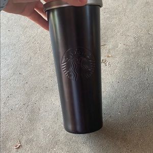 Black tall starbucks tumbler